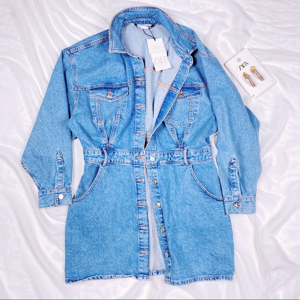 ZARA Full length Jean dress
